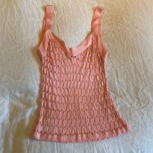 Missoni pink silk tank top